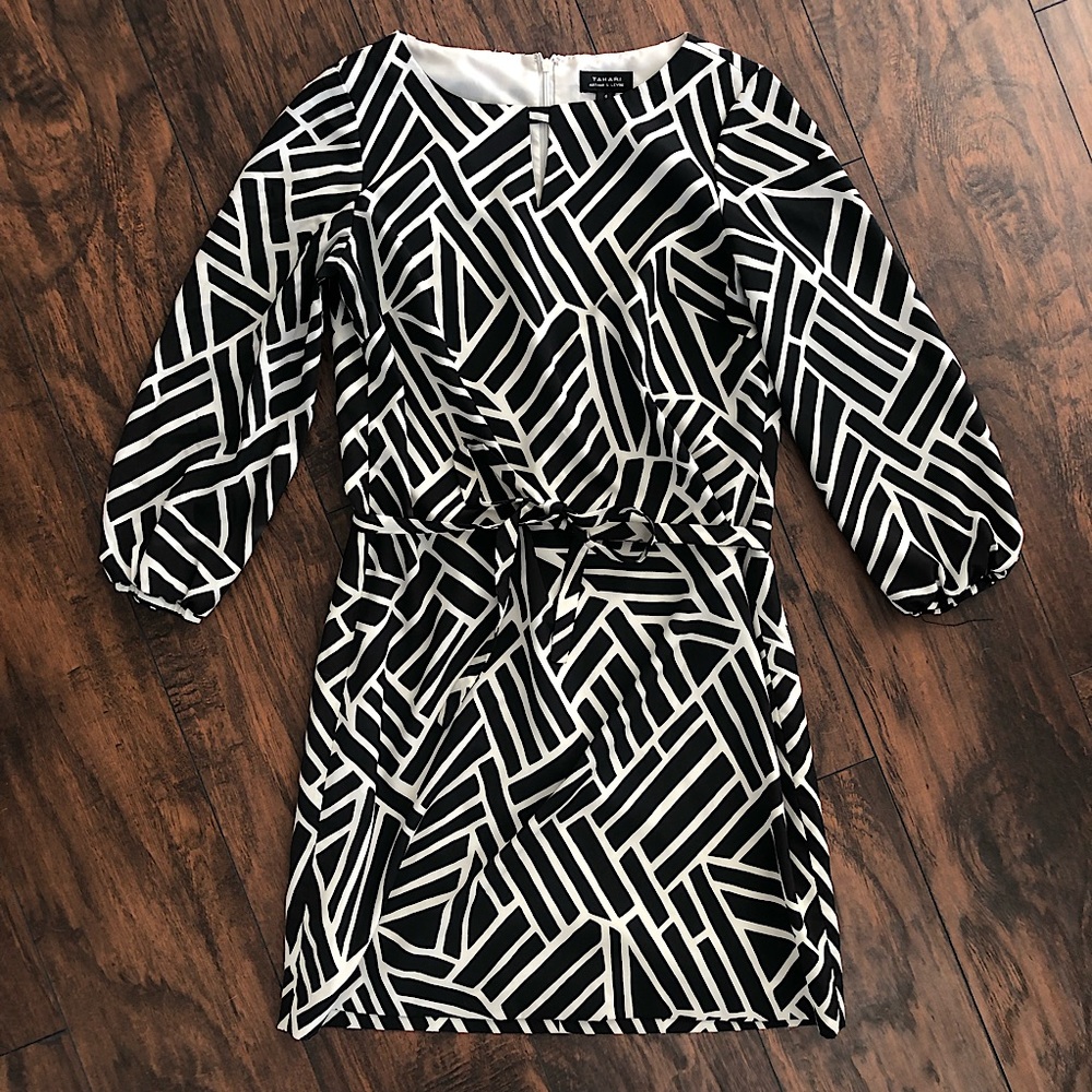 Tahari - Black/White Dress - Size 6